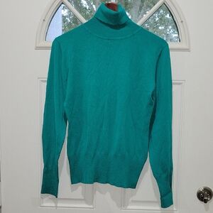Johnny Teal Turtleneck Sweater Size XL